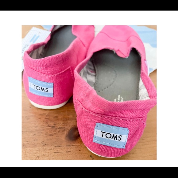 NWT TOMS Bright Pink Earthwise Hemp Classics size 9.5 - Picture 5 of 7